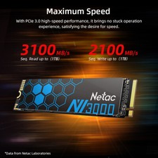 Netac Internal SSD 2TB Solid State Drive M.2 2280 PCIe Gen3.0 NVMe 3100MB/s picture