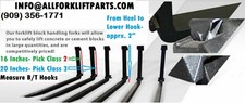 FORKLIFT BLOCK SET FORKS 2x2x48