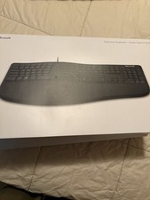 Microsoft Ergonomic Keyboard Wired USB Model 1878 LXM-00001 Open Box TESTED Mint picture