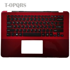 New For Sony Vaio SVF14A SVF14A1C5E Palmrest & US Keyboard A1958531A No Backlit picture