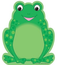 SHAPES ETC. 50 Sheets Frog Large Notepad 5inx7in, Amphibian, Cute Green picture