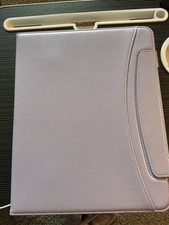 Purple Synthetic Leather Folding Folio Stand Case for Apple iPad Pro 12.9