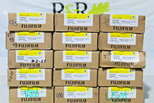 Set of 15 Yellow Fuji Film 700ml Used Expired Ink Boxed picture