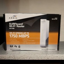 ARRIS SURFboard Wi-Fi Router Modem SBR-AC1750 Speeds Up To 1750 MPBS w Cord picture