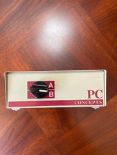 PC CONCEPTS 2 Way Data Transfer Switch Box Rotary Type CAT5 Networking Device picture