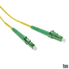 1M LC/APC to LC/APC Fiber Optic Single Mode Simplex Optical Patch Cable OFNR picture