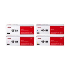Genuine Canon 054H High Yield Toner Set Black Cyan Magenta Yellow CMYK picture