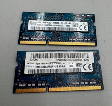 Lot Of 2  SK Hynix DDR3 Laptop Memory Module 4GB Each 2x4GB=8GB PC3 1600MHz B picture