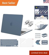 Elegant Steel Blue Hard Shell Case for MacBook Air 13