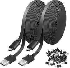 2 Pack 20FT Power Extension Cable for Wyze Cam v4,WyzeCam,Wyze Cam Pan,WYZE Cam picture