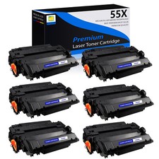6x Black CE255X 55X Toner Cartridge for HP Laserjet Pro MFP m521dn m521dw P3015x picture