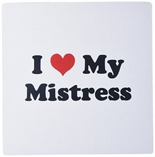 3dRose MP_16598_1 LLC 8 x 8 x 0.25 Inches I Love My Mistress Mouse Pad picture