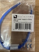 (150) QUIKTRON 566-110 001 #75125 VS 1FT BLUE NON BOOTED C6 CM UPC#884815751254 picture