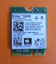 Genuine Intel Killer 1650i Wireless Wi-Fi Bluetooth A00 AX201NGW Dell ND6M1 picture