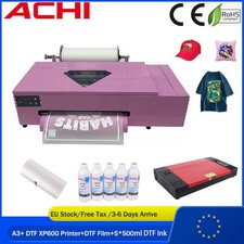ACHI A3 DTF Printer XP600 Direct to Film T-shirt Flatbed Heater Transfer &Oven picture