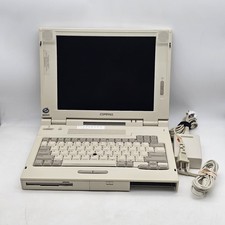 Vintage Compaq LTE 5280 Pentium Windows 98 Laptop 32MB - Powers On - *Flaw* picture