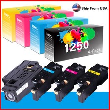 4-Pack 1250C Toner Cartridge for 1350cnw C1765nf 810WH C1765nfw Printer (BCMY) picture