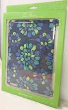 Authentic Vera Bradley Snap Case for iPad “Go Wild” 12862-135 Blue Funky Flowers picture