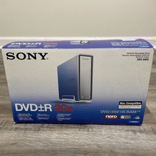 Sony DRX-840U External DVD CD RW Drive Burner CIB Complete in Box Manual Cables picture