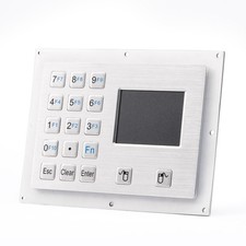 IP65 Waterproof 15 Keys Explosion-proof Industrial Metal Keyboard With Touchpad picture
