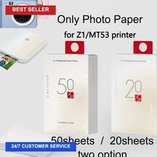 HPRT MT53 Or Z1 photo paper for photo printer, 7.62 cm 20 and 50 sheetsWarm picture