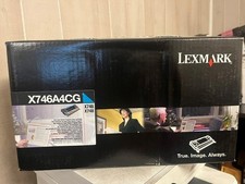 Brand New Sealed Lexmark X746A4CG Cyan Toner Cartridge X746, X748 sealed box picture