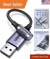 UGREEN USB to 3.5Mm Jack Audio Adapter Sound Card Support Mic TRRS Headphone DAC picture