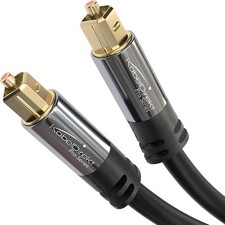 KabelDirekt TOSLINK – Optical Audio Cable15ft Fiber Optic Cord S/PDIF Digital picture