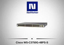 Cisco Catalyst 3750G WS-C3750G-48PS-S  48 Port Gigabit PoE Switch picture