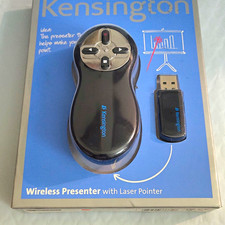 Kensington Wireless Presenter Pointer w/ Laser Pointer, USB RCVR 2.4GHz 65Ft NEW picture