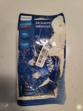 Phillips 3 FOOT CAT6 Ethernet Elite Streaming Internet Cable Blue picture