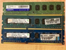 Gently Used ADATA-Hynix 6GB PC3-10600U DDR3-PC3 Desktop RAM Kit picture