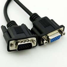 1pc 1FT VGA Male to DB15 Female Monitor Coaxial Cable for PC Laptop TV Porjector picture
