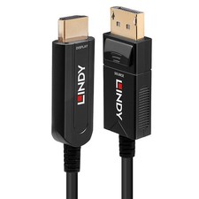 Lindy 38492 30m Fibre Optic Hybrid DisplayPort 1.2 to HDMI 18G Cable ~E~ picture