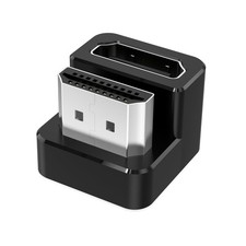 AGVEE 2 Pack (Long Side Inward) 180 Degree Angled HDMI Male to 2 Pack, Black picture