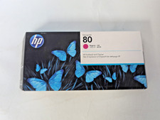 GENUINE HP DESIGNJET 80 MAGENTA  PRITHEAD AND CLANER C4822A EXP. APR 2022 picture