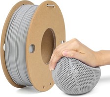 Moisture-Proof Grey TPU Filament 1.75mm 250g - 95A Elasticity for FDM Printers picture