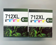 712XL Compatible Inkjet Ink Cartridges for HP 4-Pack BK C M Y picture