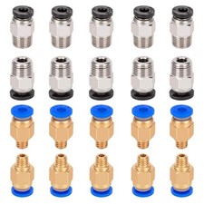 10 Pcs PC4-M6 Pneumatic Fitting and 10 Pcs PC4-M10 Pneumatic Fitting for Crea... picture