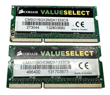 16GB (2x8GB) Corsair ValueSelect CMSO16GX3M2A1333C9 Laptop Memory RAM, DDR3 picture