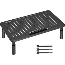 BONTEC Monitor Stand for Desk 1 Pack, 3-Level 1 Basic Model - Black picture