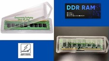 Long DIMM Case Clam Shell for DDR DDR2 DDR3 RAM Modules- Lot of 6 18 35 100 200 picture