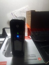Motorola Wifi Modem Coax And Ethernet Connection  picture