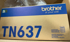 Brother TN637 ultra high-yield laser toner cartridge, which yields approximately picture