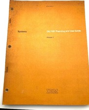 Vintage IBM OS/VS1 Planning & Use Guide Release 1 First Edition 1972 picture