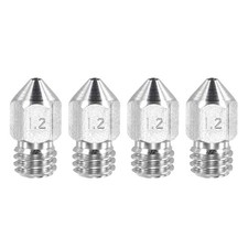 4 Pack MK8 Nozzles 1.2mm 3D Printer Extruder Nozzle for 1.75mm Filament picture