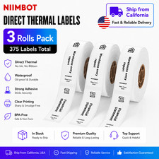 3PK NIIMBOT Thermal Label Maker Tape 15x50mm (0.59