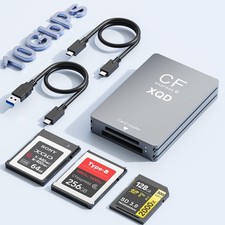 CFexpress Type B/XQD/SD Card Reader — 10Gbps CFexpress Type B Reader with USB... picture