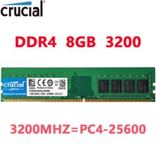 Crucial DDR4 8GB 1X8GB 3200 Mhz PC4-25600 288pins Desktop Memory Dimm Ram 1.2V picture