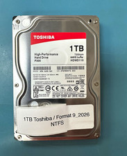 Toshiba P300 1TB 3.5in SATA III Internal HDD 7200RPM 64MB HDWD110 picture
